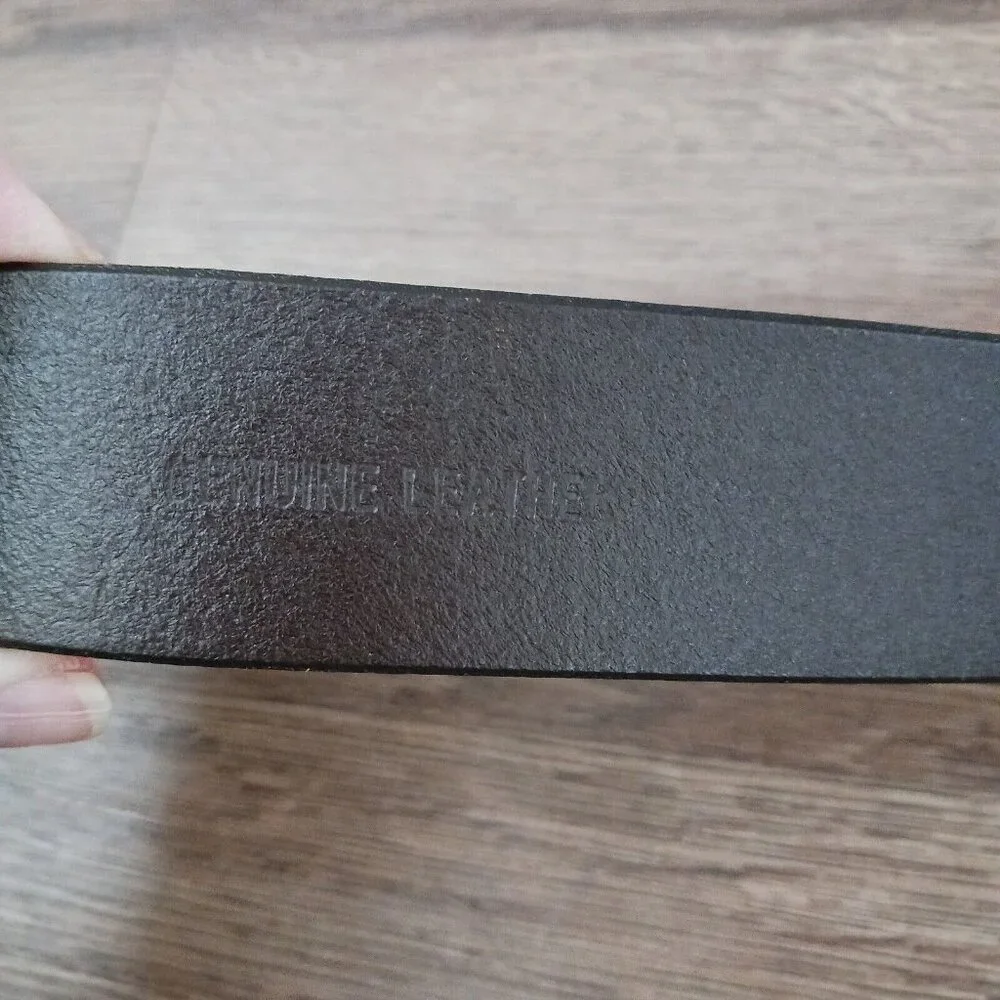 CK Calvin Klein Jeans‎ Brown Leather Belt Distressed Soft Flexible XXL Vintage